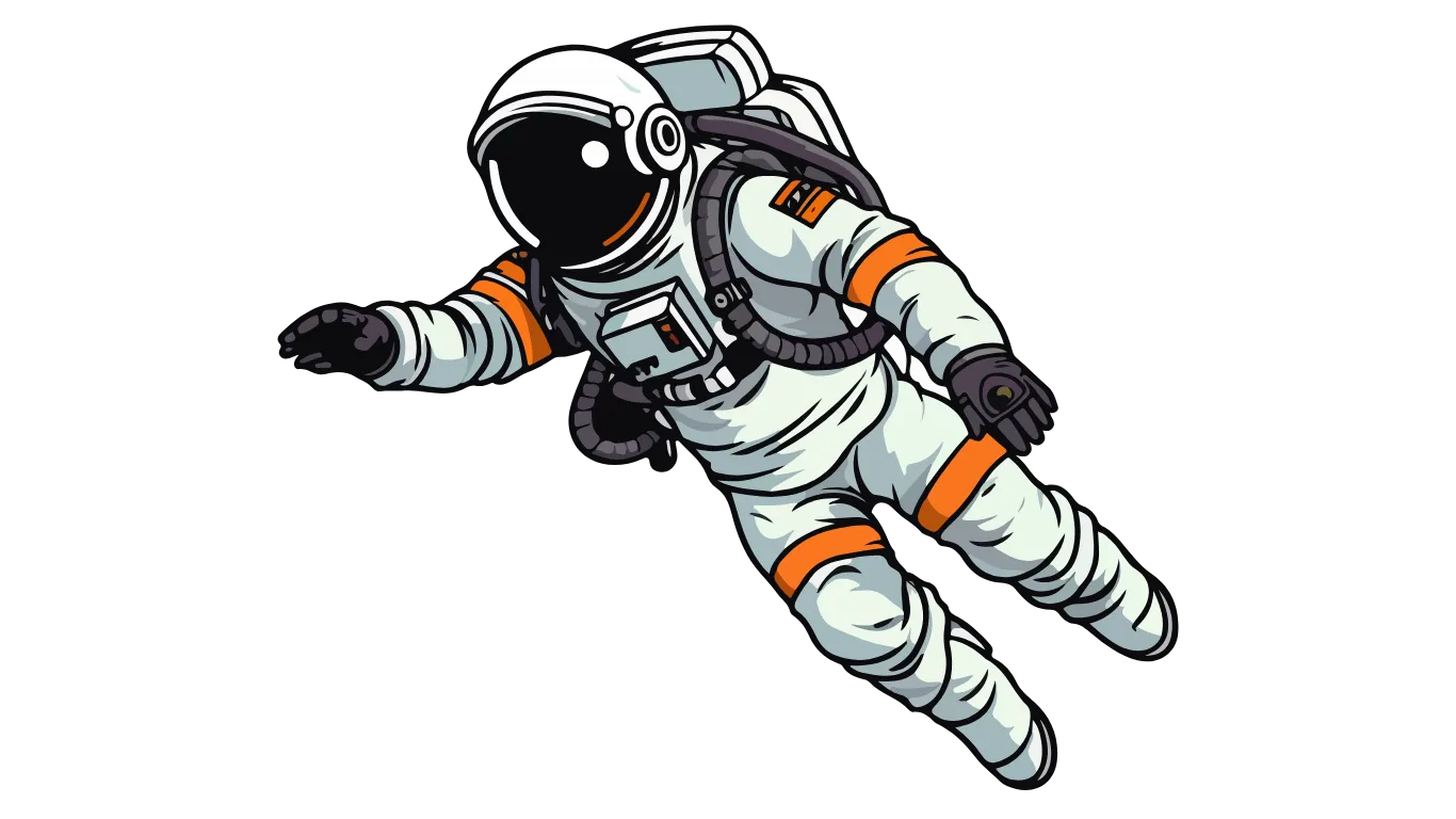 BIVIN.ID - Gerbang menuju platform keuangan terpercaya - Astronot yang melambangkan melampaui batas dalam perdagangan keuangan